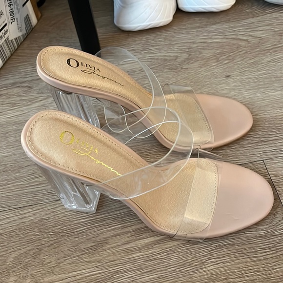 Brand New Clear Strap Heels - Picture 1 of 3